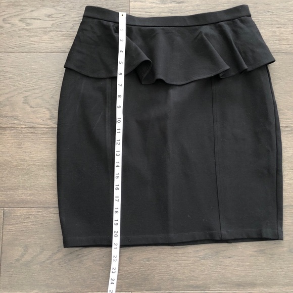 Yoana Baraschi peplum ruffle black skirt sz L - Picture 4 of 9